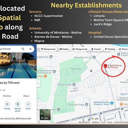 8 Spatial 2Br Condo With Coffee Station Davao Zewnętrze zdjęcie